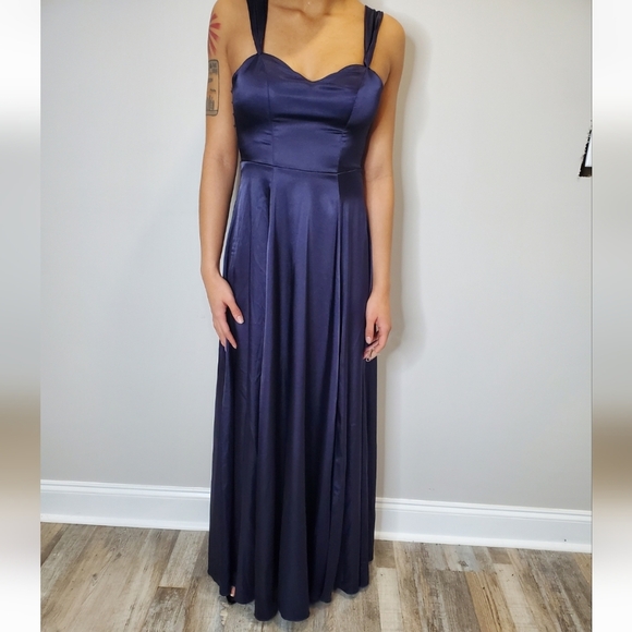 Sequin Hearts Satin Dress SZ 1 - Picture 2 of 6